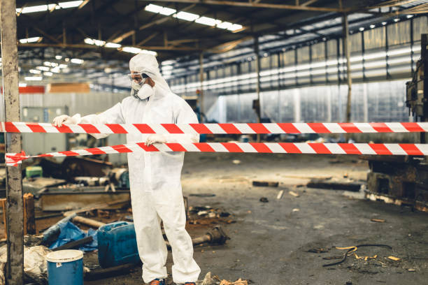 Professional Biohazard technician working in Orange Lake, FL